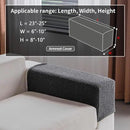 Couch Cushion Covers for Sectional Sofa, Stretch Soft Sofa Slipcovers Washable Wear-Resistant Universal Furniture Protector for Living Room(1 Piece Armrest Cover, Dark Gray) by CozyNest Decor