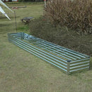 12x2x1ft Galvanized Raised Garden Bed,Outdoor Planter Box Metal Patio Kit Planting Bed for Vegetables Flowers Herb,Silver by GreenHaven Gardens