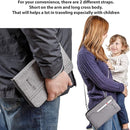Valante Premium Family Travel Document Organizer Capacious RFID Passport Holder Wallet (Large, gray) by TinyTreasures Baby Boutique
