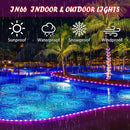 50Ft 600 LED Rope Lights Outdoor, Pink Flexible Tube Light Waterproof Plug in 8 Modes Timer Memory, Permanent String Lights for Tree,Pool, Bedroom, Fence, Garden, Indoor, Outside Decorations by GreenHaven Gardens