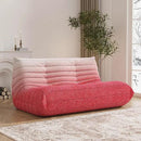 Bean Bag Chair, Loveseat Fireside Chair Bean Bag Sofa Large Bean Bag Chair for Adults, 2 Seater Bean Bag Chairs for Teens with High Density Comfortable Foam, Bean Bag for Living Room (Pink&White)