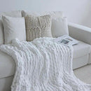 Maetoow Chenille Chunky Knit Blanket Throw （40×50 Inch）, Handmade Warm & Cozy Blanket Couch, Bed, Home Decor, Soft Breathable Fleece Banket, Christmas Thick and Giant Yarn Throws, White by CozyNest Decor
