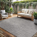 Washable Indoor Outdoor Rug 8x10 Weather Resistant Area Rugs Modern Solid for Porch Deck Balcony Backyard Patio Outside Carpet (8 X 10 Silver Grey) by CozyNest Decor