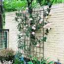 6 Pack Metal Garden Trellis 86.7" H Garden Fence Rustproof Trellis for Climbing Plants Support Roses Flower Outdoor Lawn, Black 7.2FT Tall by GreenHaven Gardens