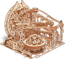 Wood Trick Wooden Marble Run Electric Motorized - 3D Wooden Puzzles for Adults and Kids to Build - 15x14 in - Roller Coaster Wooden Model Kits for Adults and Teens to Build by TinyTreasures Baby Boutique