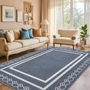 Outdoor Patio Rug, Outside Rectangular Carpet, Moroccan Geometric Rugs, Washable Large Indoor Outdoor Rug 8x10 Mats for RV, Picnic, Backyard, Deck, Balcony, Porch, Beach by GreenHaven Gardens