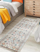 Keen Home Design 2x12 Rug - Machine Washable Runner Rug with Non-Slip Backing, Ideal for Hallway, Entryway, Kitchen, Laundry Room - Vintage, Easy Clean, Durable, Low Pile - (2'6" x 12') by CozyNest Decor