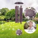ASTARIN Personalized Deep Tone Wind Chime Memorial, Customized Sympathy Wind Chimes, Memory Wind Chimes for Loved Ones Lost, Bereavement Gifts Windchimes Outdoor by CozyNest Decor