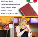 2 Passport Holder - Travel Essentials, RFID Blocking Wallet Credit Card Organiser, Plain Accessories Slim Cover For Men & Women by TinyTreasures Baby Boutique