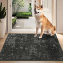 BEQHAUSE Dirt Trapper Door Mat 24"x36" Non-Slip Door Mats Washable Entryway Rugs Stain Resistant Doormat Absorbent Welcome Floor Mat for Front Back Door, Muddy Wet Shoes & Paws,Dark Grey by CozyNest Decor