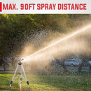 YAMATIC Impact Sprinkler on Tripod Base, 360 Degree Large Area, Heavy Duty Adjustable Pulsator Sprinkler for Lawn Yard and Grass, Spray up to 20-90ft(36inch) Brass Head, 1Pcs by GreenHaven Gardens