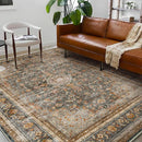 Washable Area Rug 10'x14' Boho Design Non-Shedding Easy Care Ideal for High Traffic Areas in Living Room Bedroom Office Coffee Table Kitchen Large Carpet by TinyTreasures Baby Boutique