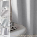 150 Inches Extra Wide Room Divider Draperies, Pinch Pleat Drapes, Absolutely Blackout Sliding Door Drapery, Total Privacy Ceiling Track Curtains, 150" W by 102" L, Silver Grey (1 Panel) by CozyNest Decor