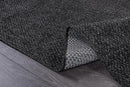 CAMILSON Easy Jute Rug 9x12, Indoor Outdoor Dark Gray Black Farmhouse Area Rugs for Living Room Patio and Kitchen Rug Solid Boho Woven Design Easy-Cleaning Washable Outside Carpet Alfombras (9 x 12)