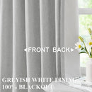 Vision Home Light Gray Pinch Pleated Full Blackout Curtains Linen Blended Room Darkening Curtain Panels 95 inch for Living Room Bedroom Thermal Insulated Pinch Pleat Drapes with Hooks 8FT 40"Wx95"Lx2