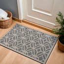 Rugshop Contemporary Geometric Indoor/Outdoor Area Rug 2' X 3' Blue by GreenHaven Gardens