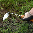Japanese Weeding Tool Nejiri Gama Weeding Hoe Sharp Japanese Steel with Wood Handle, Nejiri Gama Weeding Sickle, Made in Japan, Hand Weeder Tool for Garden, Silver by GreenHaven Gardens