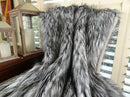 Exotic Siberian Husky Faux Faur Throw Blanket - Gray White Black Husky Fur - Gray Faux Fur Throw Blanket - Luxury Soft Faux Fur, Made in US, 16411 by CozyNest Decor