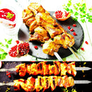 23.6 Inch Skewers for Kabobs 0.62 Inch Wide Kabob Skewer 8PCS Reusable Metal Skewers for Grilling Long Kebab Skewer Large Heavy Duty BBQ Sticks Stainless Steel Barbecue Sticks with Oak Handle by GreenHaven Gardens