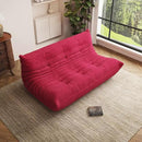 Bean Bag Chair, Oversized Bean Bag Chair for Living Room, Fireside Chair for Adults with Memory Foam Filled, Big Accent Lounge Floor Sofa for Reading, Relax, No Assembly Required. (Burgundy 3-Seater) by CozyNest Decor