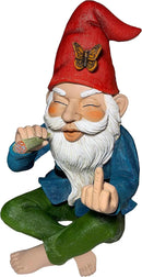 Mood Lab Garden Gnome - Relaxed Gnome - 9.6 Inch Tall Statue Lawn Garden Figurine - for Outdoor or House Decor by GreenHaven Gardens