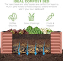 Best Choice Products 8x4x2ft Outdoor Metal Raised Garden Bed, Deep Root Planter Box for Vegetables, Flowers, Herbs, and Succulents w/ 478 Gallon Capacity - Terracotta by GreenHaven Gardens
