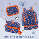 Bentgo Kids 2-in-1 Backpack & Insulated Lunch Bag - Durable 16” Backpack & Lunch Container in Unique Prints for School & Travel - Water Resistant, Padded & Large Compartments (Sports) by TinyTreasures Baby Boutique
