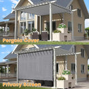 VICLLAX Shade Fabric Sun Shade Cloth with Every 2 FT Grommets for Patio Garden Pergola Cover Canopy 16x20 FT, Light Grey by GreenHaven Gardens