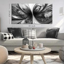 Black and White Pictures for Wall Abstract Art Wall Decor for Living Room Bedroom Office Wall Art 24 x 48 Inch by CozyNest Decor
