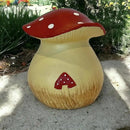 Toadstool Decorative Garden Statue and Key Hider - Hides a Secret Extra Hidden Key Outside in Garden, Yard or Porch by GreenHaven Gardens