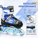 Adjustable Inline Skates for Kids, Teens, and Adults – ABEC-7 Bearings, PU Wheels, Comfortable Fit, for Indoor and Outdoor Skating by TinyTreasures Baby Boutique