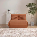 Bean Bag Chair, Fireside Chair Bean Bag Sofa Large Bean Bag Chair for Adults, Bean Bag Chairs for Teens with High Density Comfortable Foam, Memory Foam Bean Bag for Living Room, Bedroom (Orange) by CozyNest Decor
