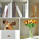 Mandy's Artificial Tulips 20 Stems Sunset PU Faux Flowers for Wedding Home Decor 13.5 Inch by CozyNest Decor