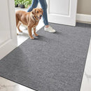 LUMI Ultra Thin Door Mat for Entryway,36"x56" Low Profile Non Slip Rubber Backing Indoor Doormat, Easy Clean Welcome Entrance Mat for Inside House, Patio,Dark Grey by CozyNest Decor