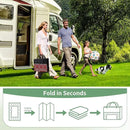 GENIMO 6' x 9' Outdoor Rug Waterproof for Patio Decor, Foldable Reversible Plastic Straw Area Rugs Mat for Camper, Outside Carpet for Rv, Deck, Porch, Picnic, Beach, Balcony, Red & Grey by GreenHaven Gardens