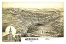 Vintage Map of Archbald, Pennsylvania 1892