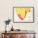 Vintage Map of Tirunelveli, 1862