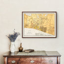Vintage Map of Madras, India 1862