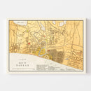 Vintage Map of Madras, India 1862