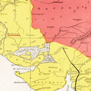 Vintage Map of Bombay, India 1862