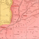 Vintage Map of Punjab, 1862