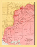 Vintage Map of Punjab, 1862