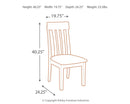 Haddigan - Dining UPH Side Chair (Set of 2) - Dark Brown