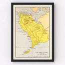Vintage Map of Sierra Leone 1862