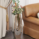 24.01" U-Shaped Floor Vase Shattered Diamond Mirror Surface
