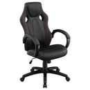 Norset - Upholstered Adjustable Home Office Desk Chair - Black by HouseOfZazla