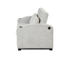 Pull Out Loveseat Sofa With Adjsutable Backrest, 2 Pillows, Cup Holders, USB Ports For Living Room by HouseOfZazla