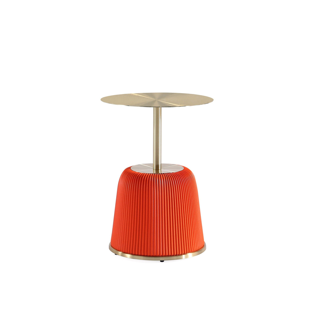 Anderson - Upholstered End Table With Round Top, photo 3 of 16