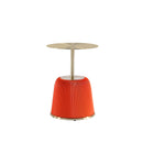 Anderson - Upholstered End Table With Round Top by HouseOfZazla