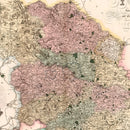 Vintage Map of West Riding of York County England, 1834